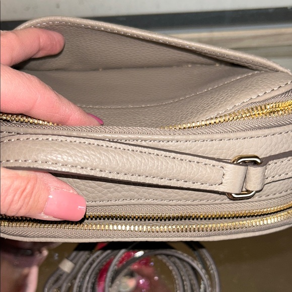 Dooney & Bourke Taupe Leather Crossbody Bag - Picture 14 of 16